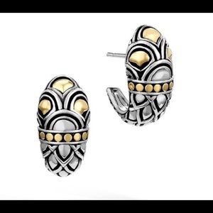 John Hardy Legends of Naga Buddha Belly Earrings